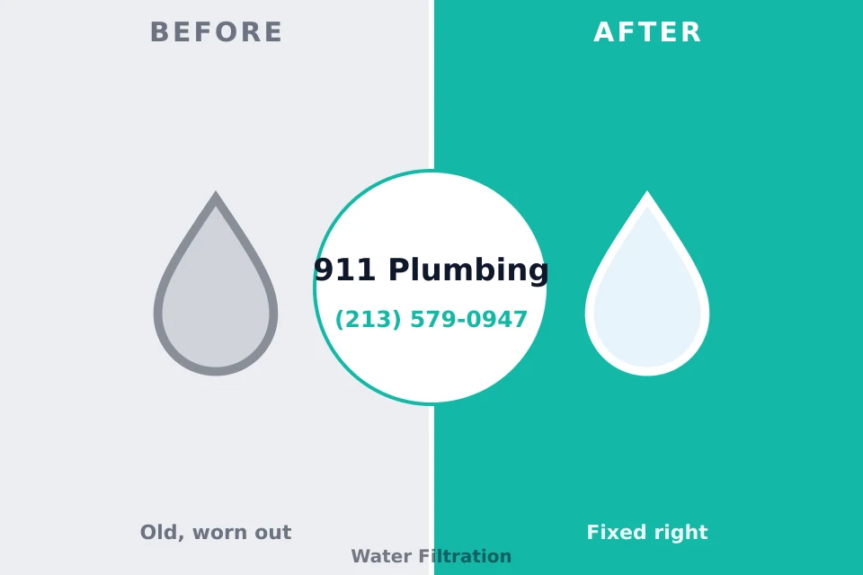 Before and after: plumbing repair McDonald, PA